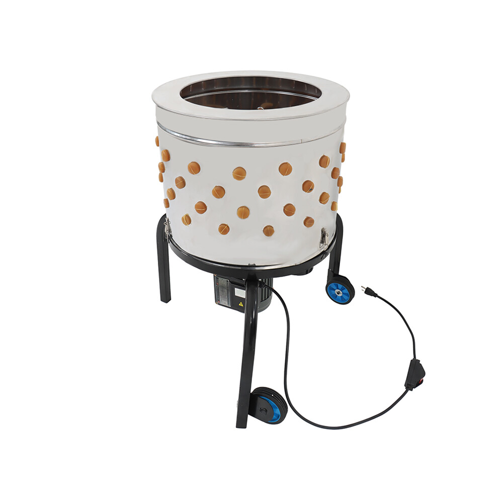 Chicken Plucker Machine Feather Plucker Stainless Steel Drum 280RPM Motor