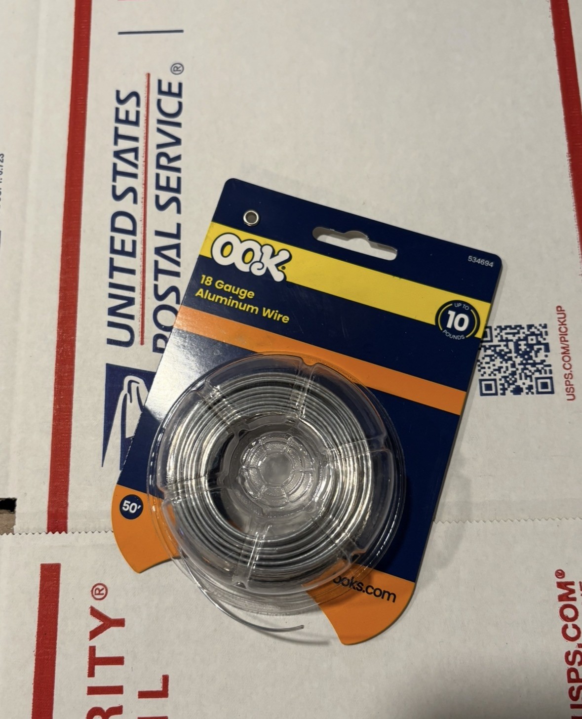 OOK 534658 5 lbs. 28 ga. Highest Grade Galvanized Steel Hobby Wire 100 ft.