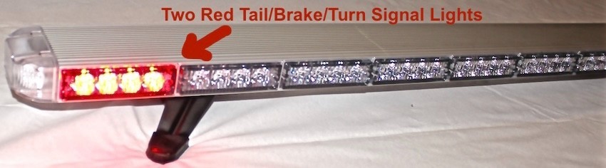 47” Amber LED Light Bar Tow Truck Plow Roll Back w/ CARGO & BRAKE/TURN SIGNAL