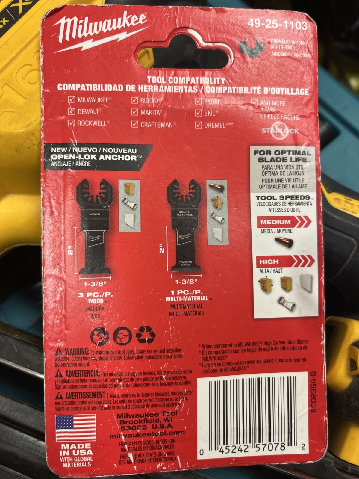 Milwaukee (49-25-1103) Cutting Tool – Black, 3 Pack