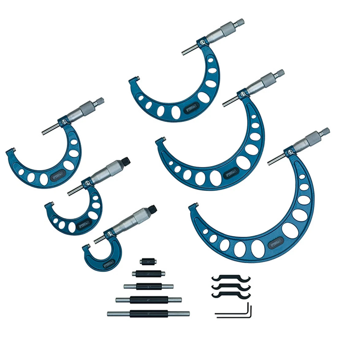Fowler 52-215-006-1 Outside Micrometer Set With 0-6 inches (6 Piece) x.0001″