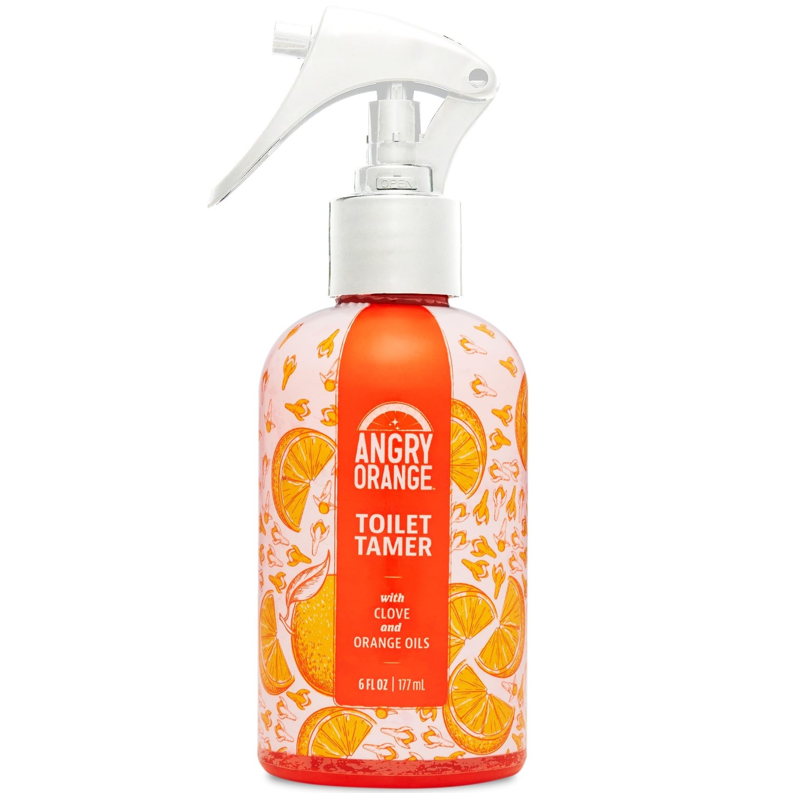 ANGRY ORANGE Toilet Tamer Bathroom Spray – Citrus Orange Spice – 6 oz