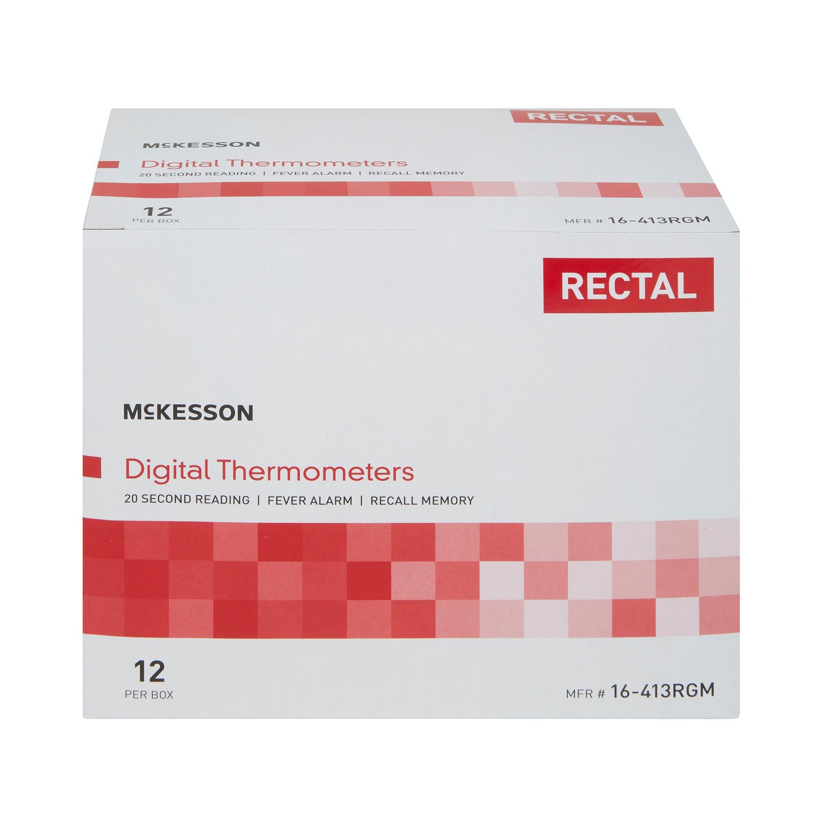 McKesson Digital Thermometer Stick Digital Display 16-413RGM 1 Each