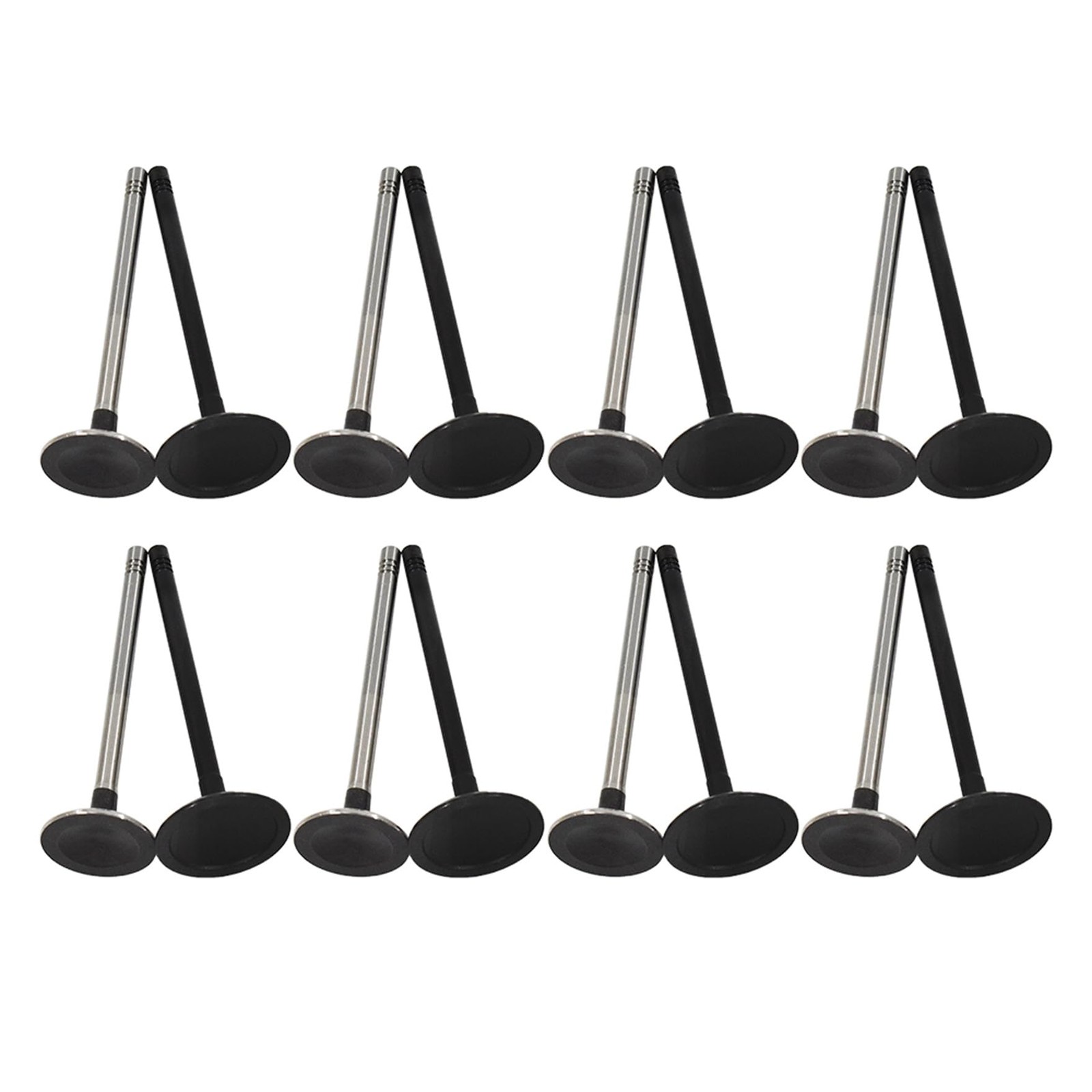 waltyotur 16Pcs Intake Exhaust Engine Valves Replacement for GM 16.5 cm