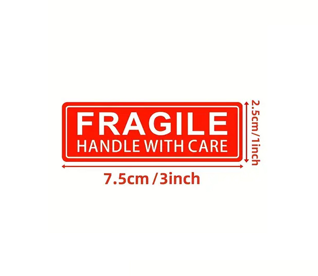(20) FRAGILE HANDLE WITH CARE STICKERS Packaging Shipping Mailing Labels Decals