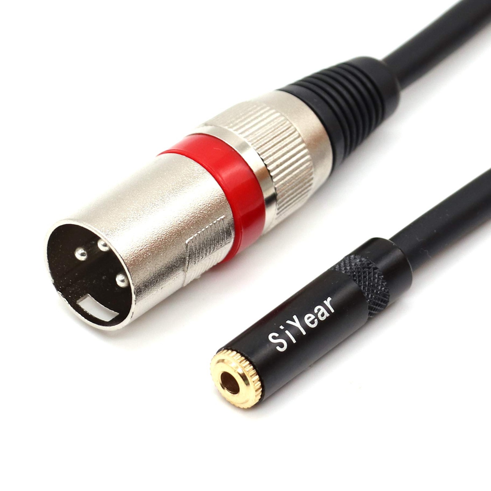 0.5m 3.5mm Female Mini Jack Stereo To XLR 3 Pin Male Microphone Cable Adapts