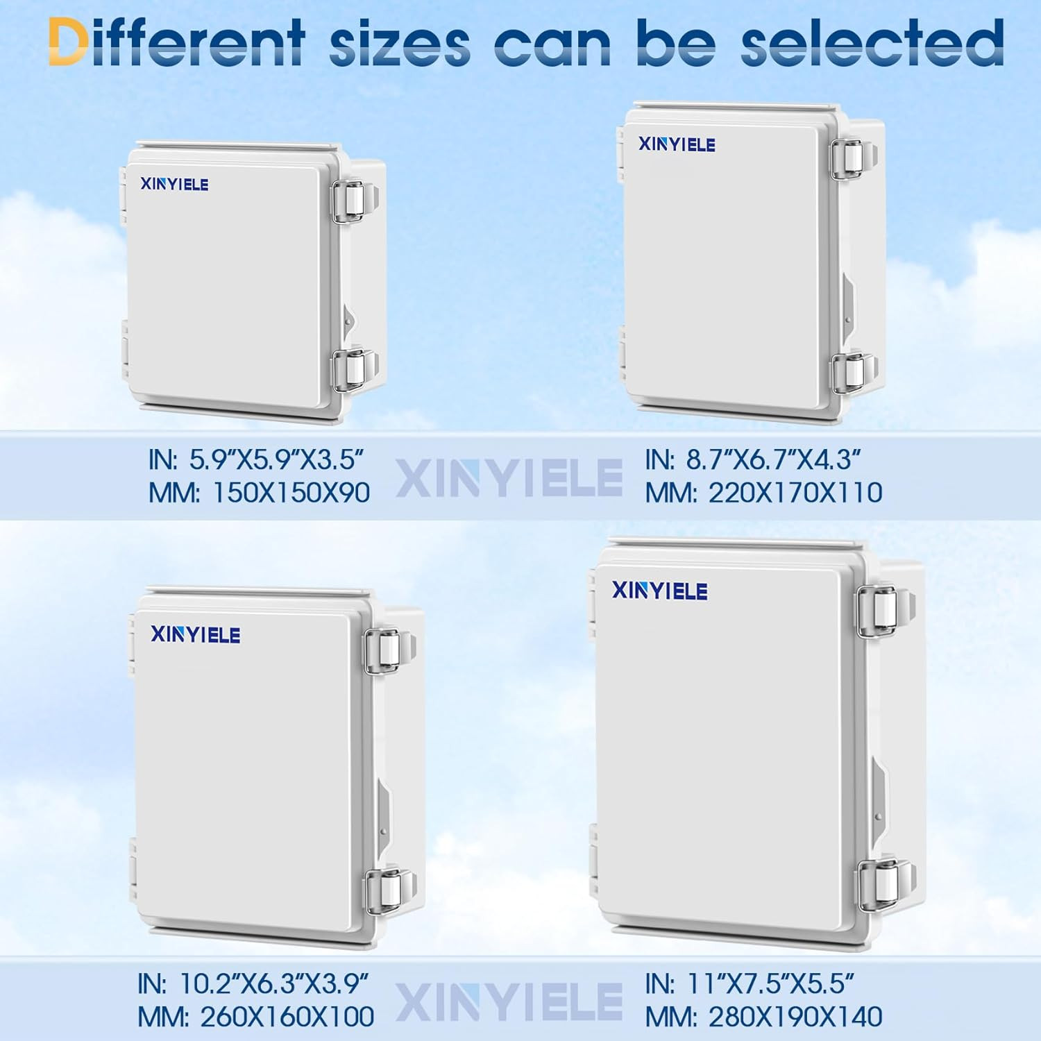 Waterproof Outdoor Project ABS Plastic Junction Box IP67 Weatherproof Dustproof