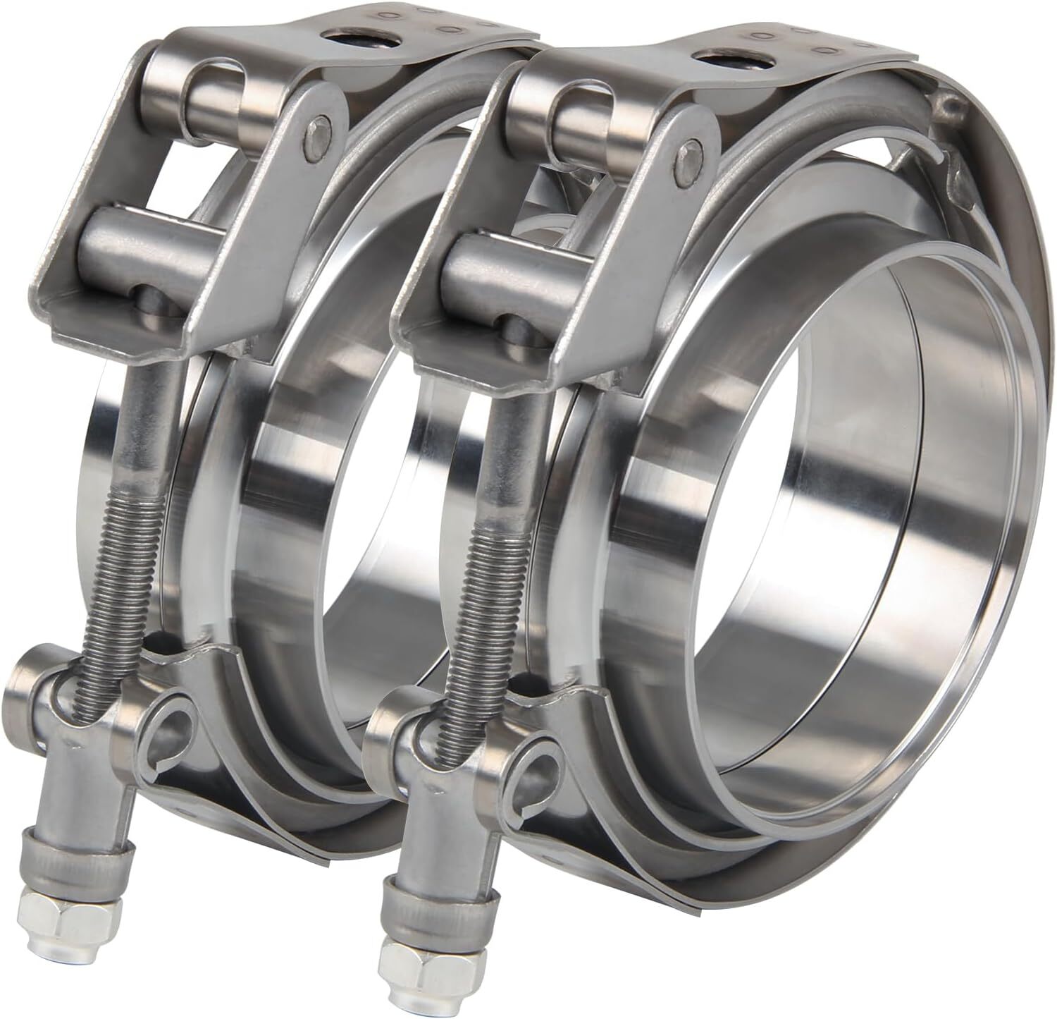 2.5 in 3 in Quick Release V Band Clamp Male Female Flanges 304 Stainless Steel