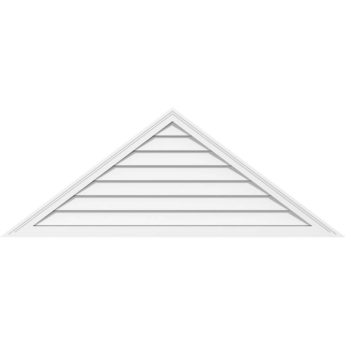 GVPTR76X1602SF Triangle Surface Mount PVC Gable Vent, 76″W x 15.875″H, Factor…