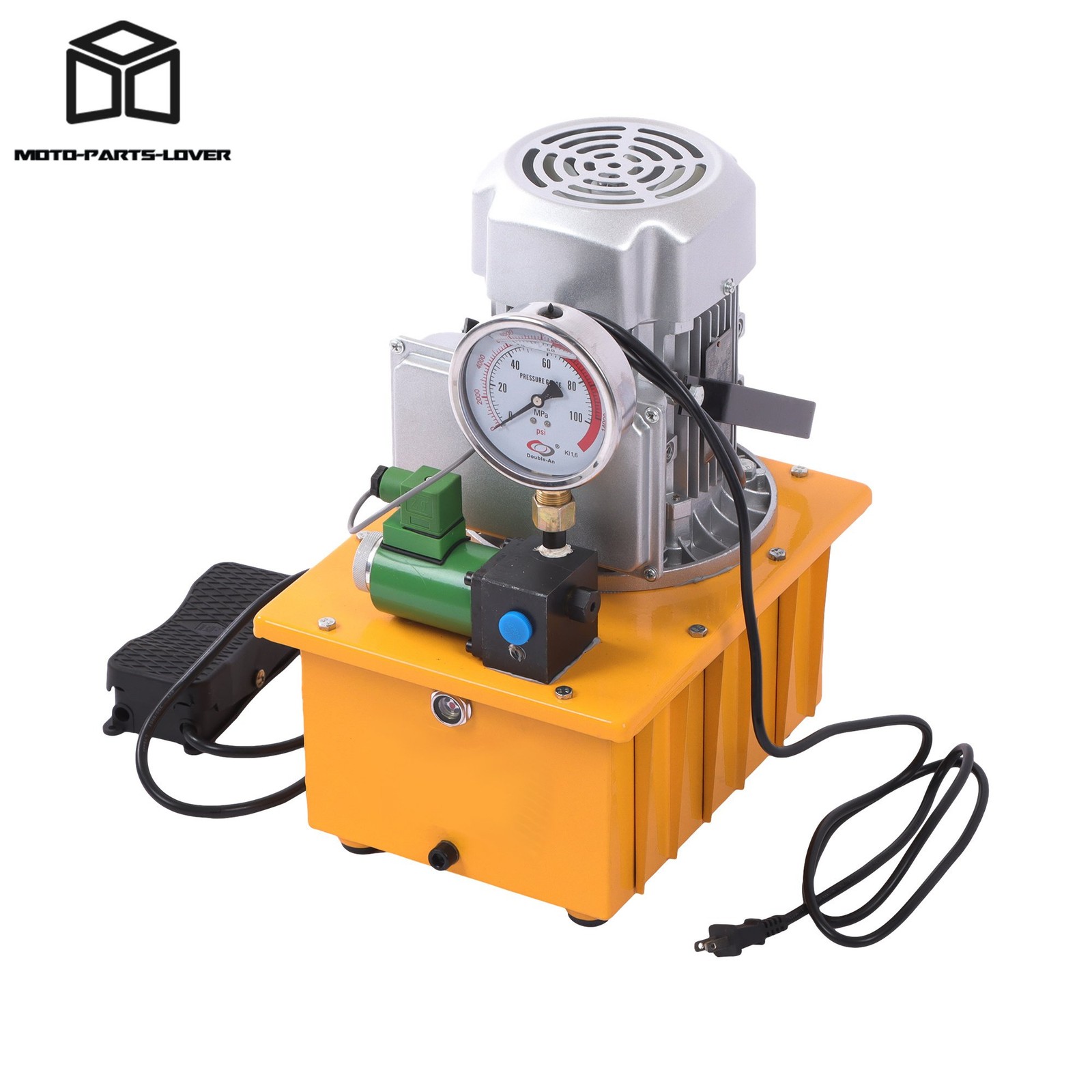 110V Electric Hydraulic Pump 10000PSI Single Acting 8L Flow 0.7L/min