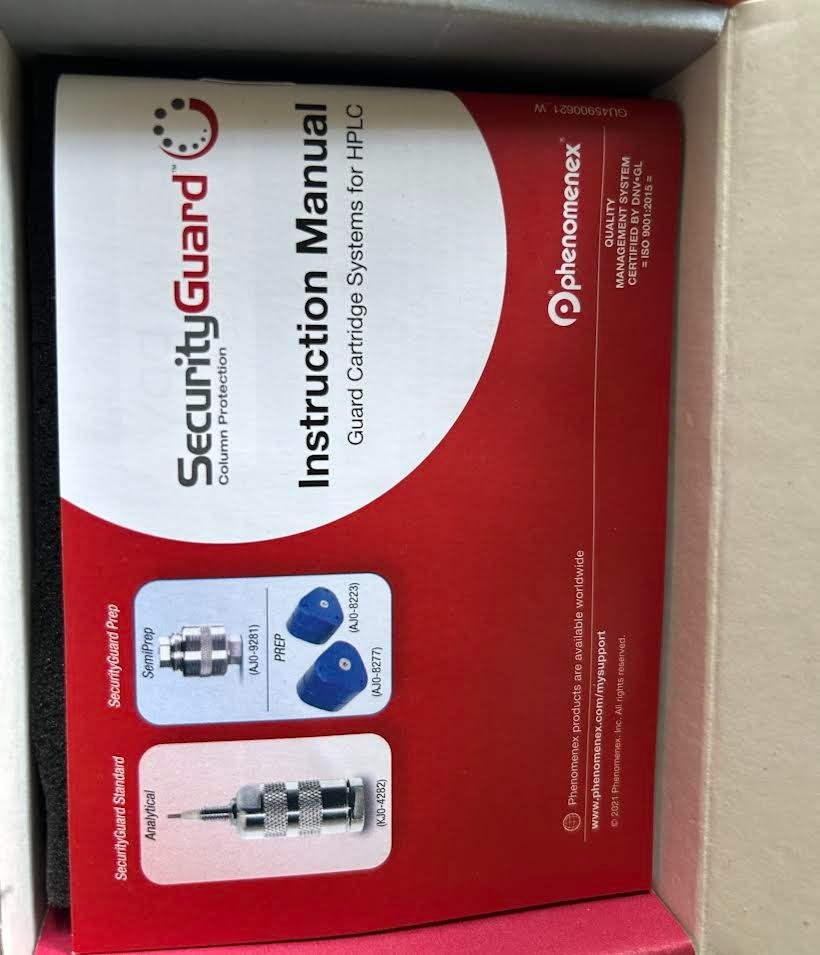 Phenomenex KJ0-4282 Guard column -SecurityGuard Guard Cartridge Kit