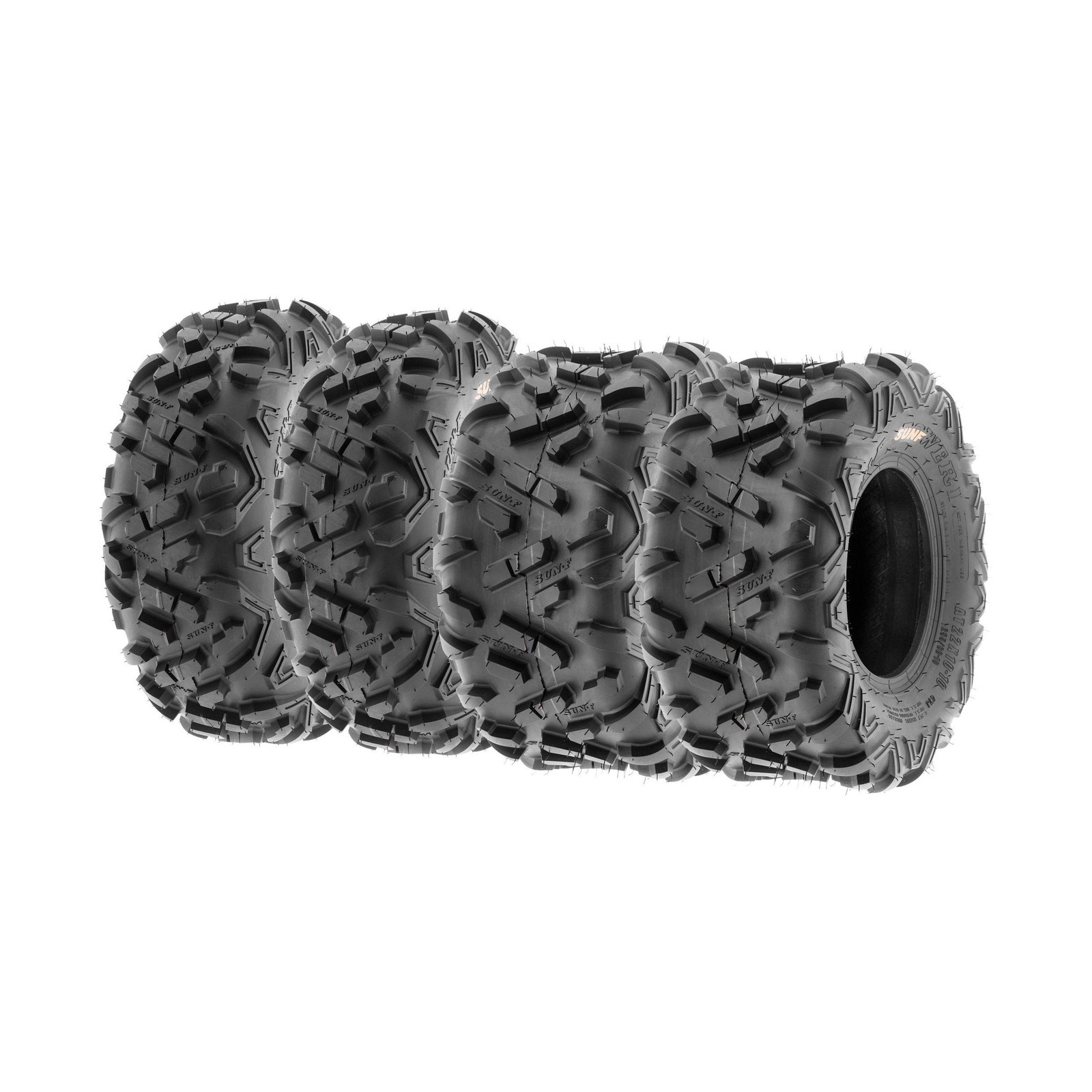 Set of 4 SunF Power.II ATV UTV Tires 19×7-8 Front & 18×9.5-8 Rear, All-Terrai…