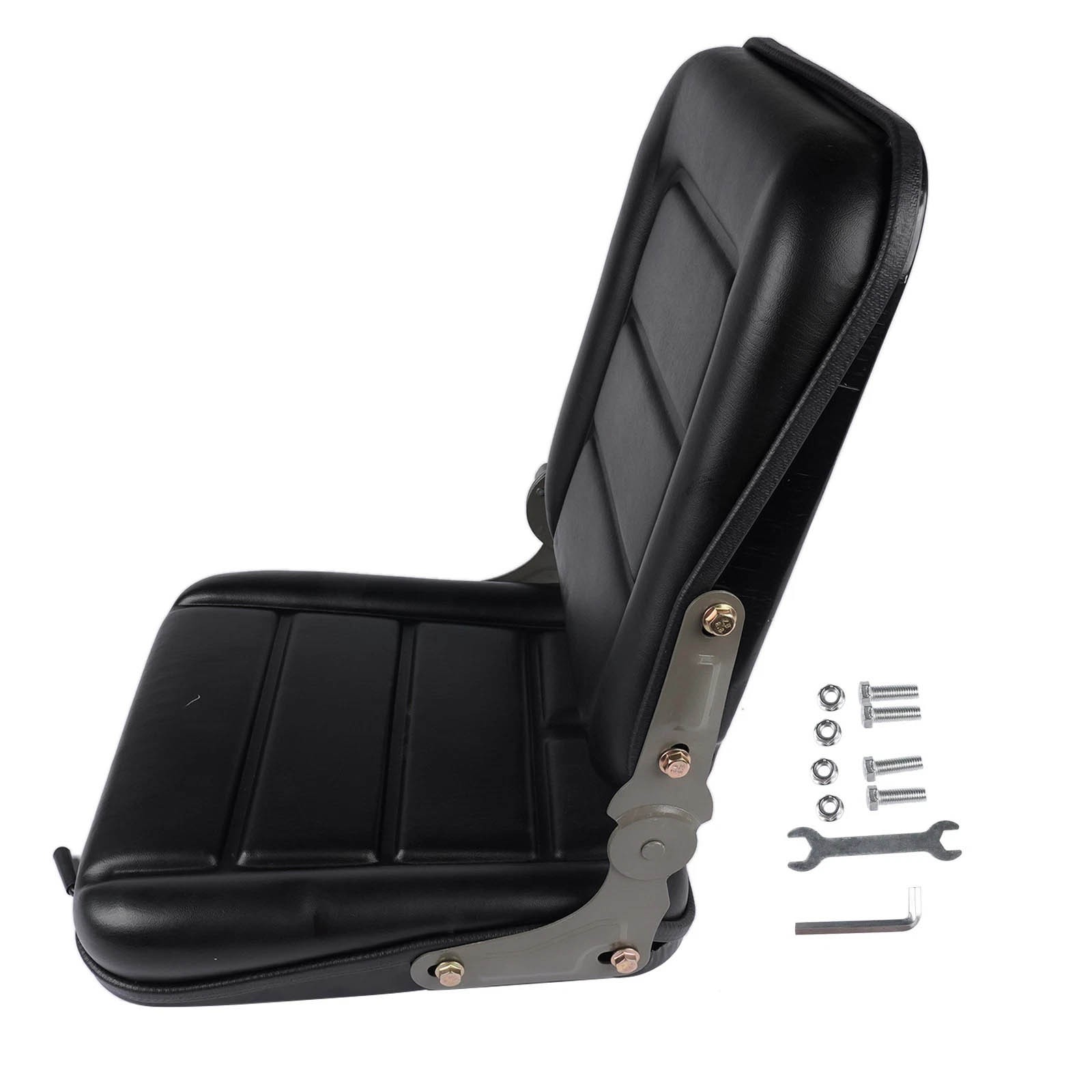 Adjustable Backrest Lawn Mower Tractor Seat Forklift Excavator Seat Universal