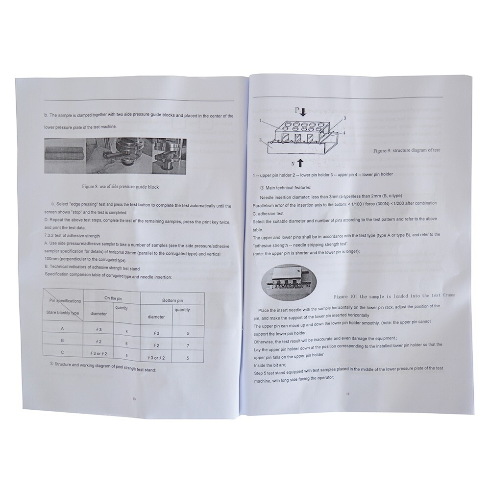 110V 200W Paper Breaking Strength Compression Tester Electronic Compression Test