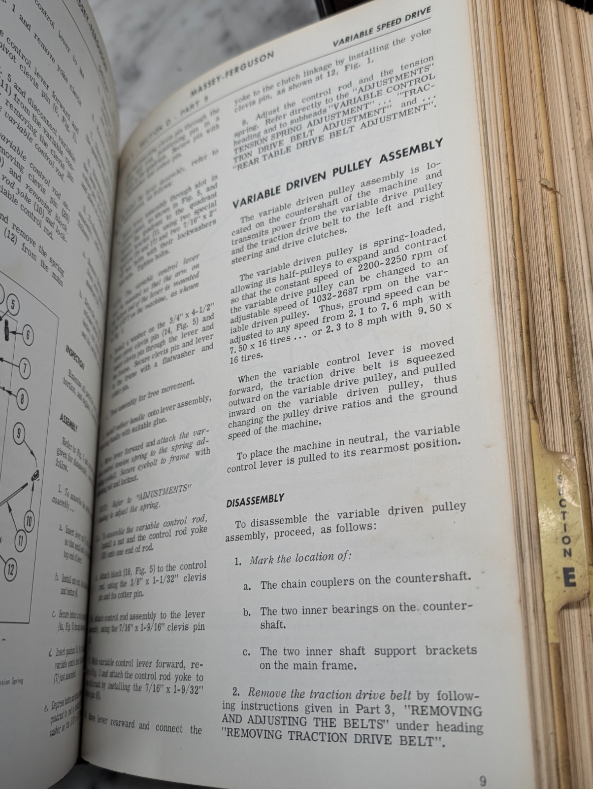 Massey-Ferguson Technical Maintenance Service Manual 5 Volumes Tractors+ MF 1969
