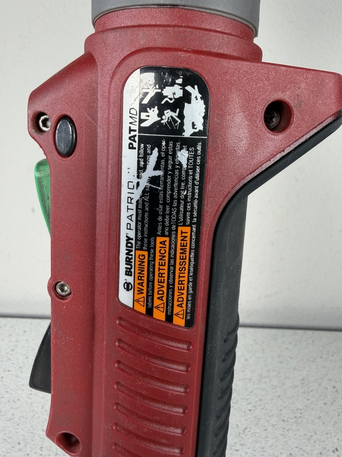 Burndy PATMD68LW, Patriot 6-Ton In-Line O/D3 Crimper, 120V, 3.0Ah