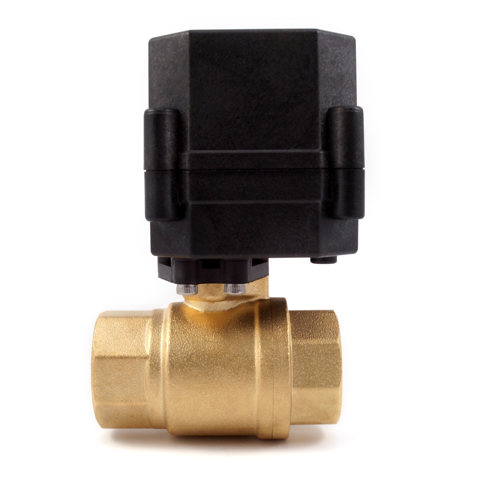 3/4″ NPT Motorized Ball Valve NC 9V 12 24 VDC/VAC 2-wire Normally Closed Brass