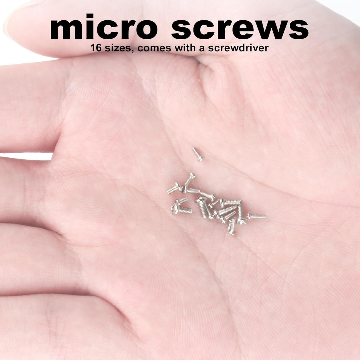 800 Pcs Tiny Screws for Electronics Micro Small Mini Phillips Pan Head Machine