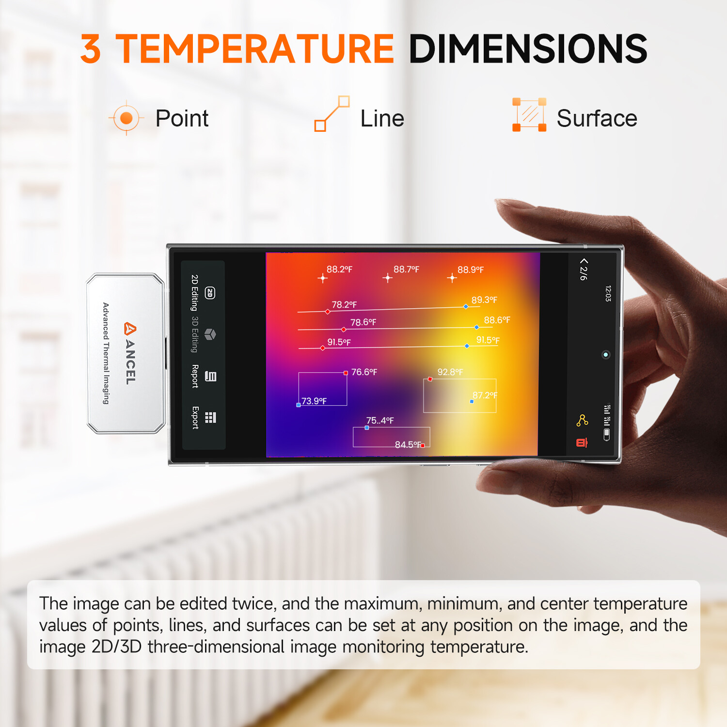 256×192 IR Thermal imaging Camera Imager for Android Phone Tablet ANCEL IR101