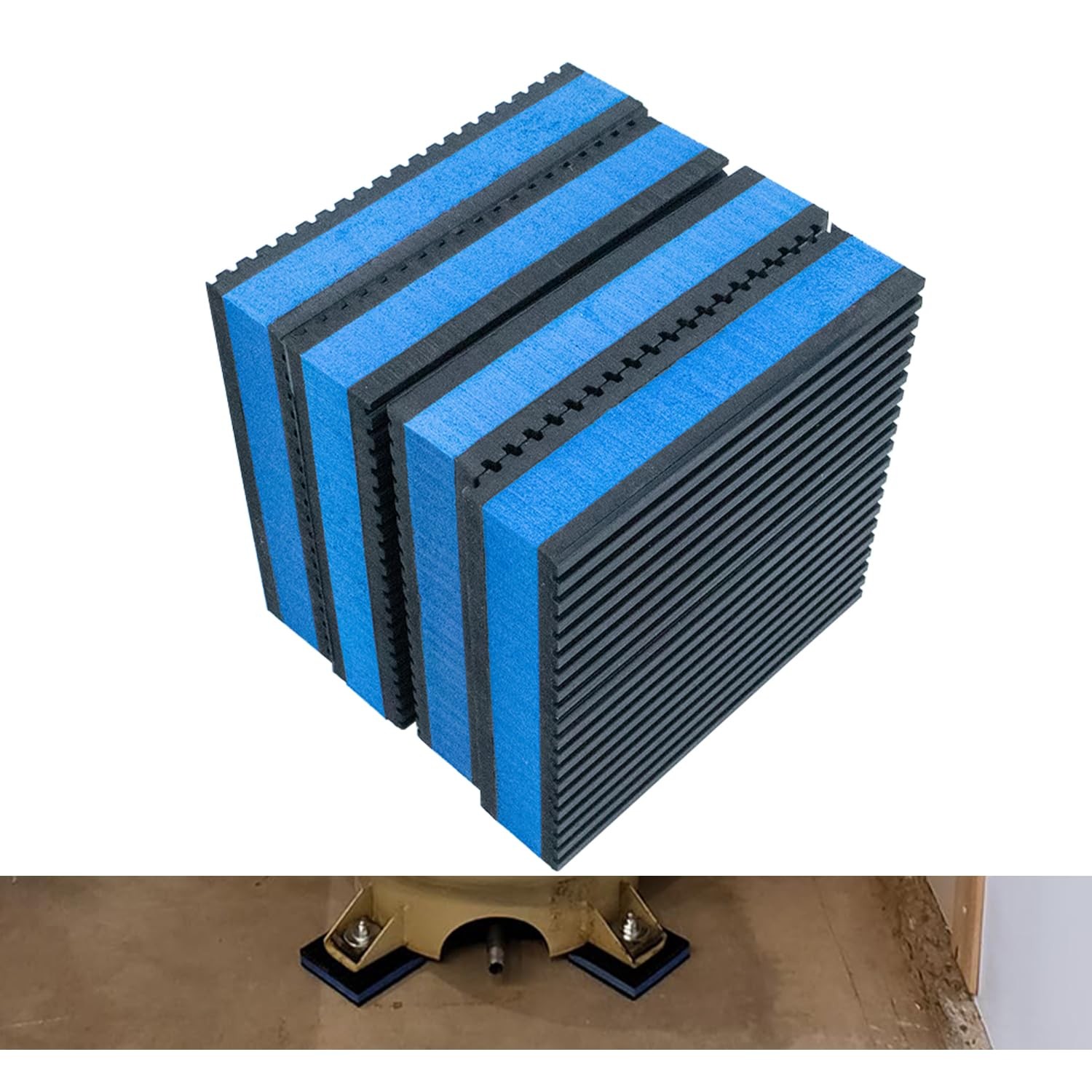 4 x 4 x 7/8 inches,Rubber Anti Vibration Pads Heavy Duty EVA Isolation Mats f…