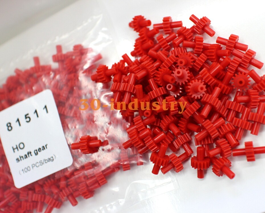 100PCS/Bag Universal Wheel Shaft Gear (15 teeth) 81511# HO Train Model 1/87