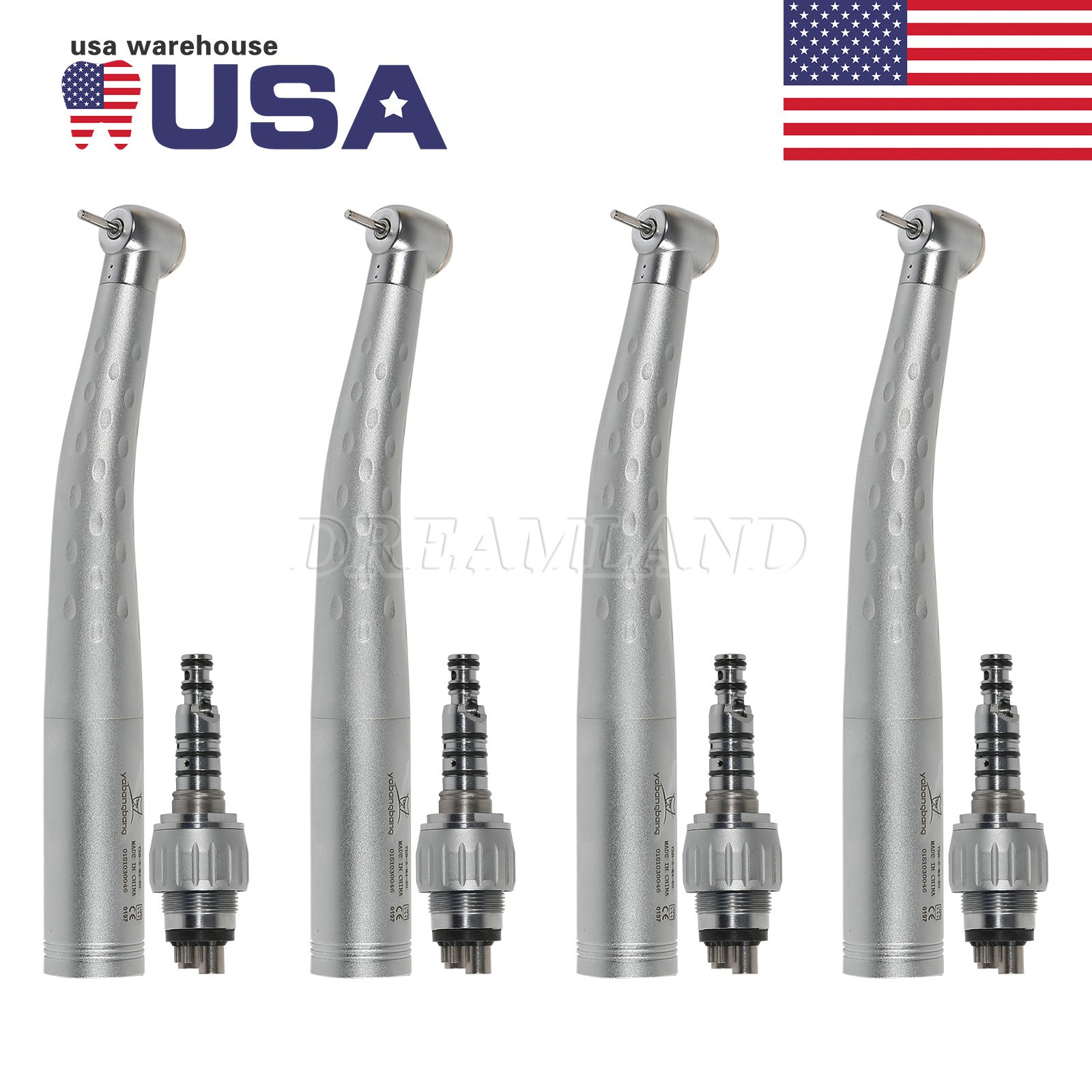 KAVO Style Dental High Speed Handpiece with 4 Hole Quick Coupler 360° Swivel