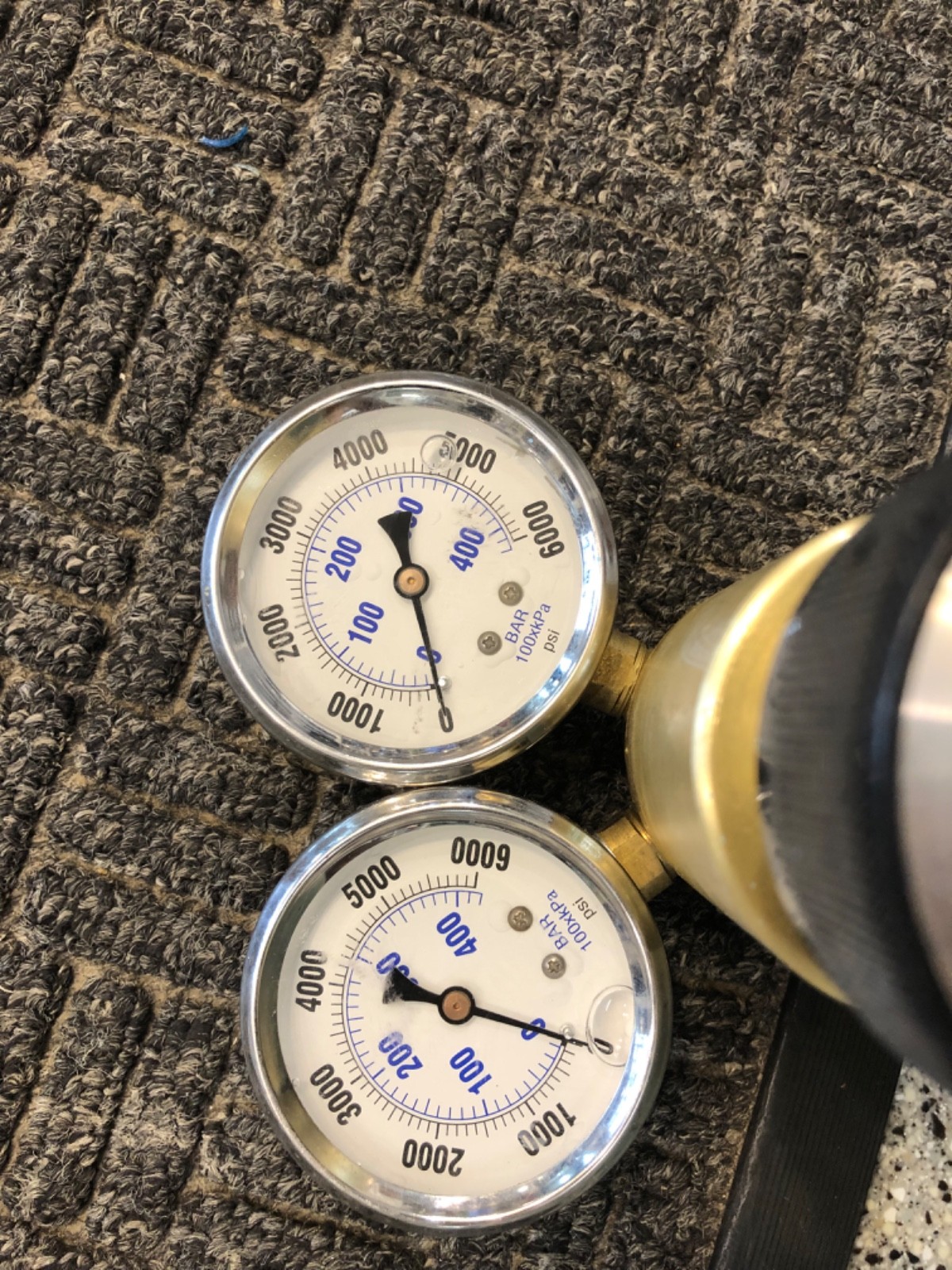 Used Aqua Enviroment reducing regulator 6000 input, 0 to 5000 output.