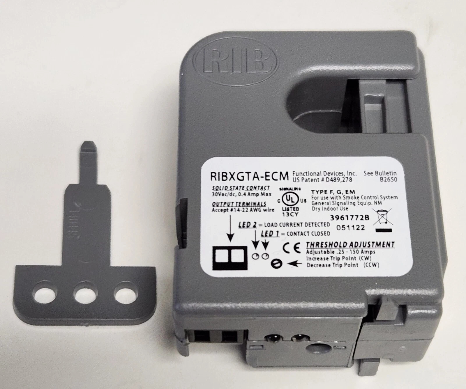 Split Core Adjustable Current Switch ⚡ RIB Functional Devices Sensor