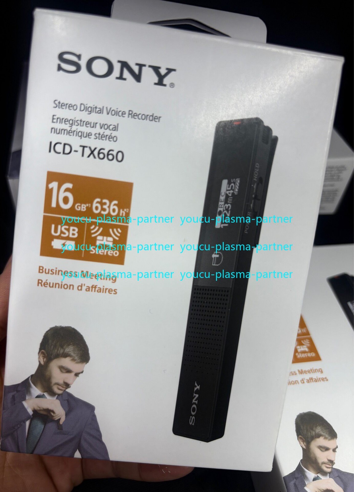 Sony ICDSony ICD-TX660 16GB Ultra-Slim Digital Voice Recorder – USB-C NEW！