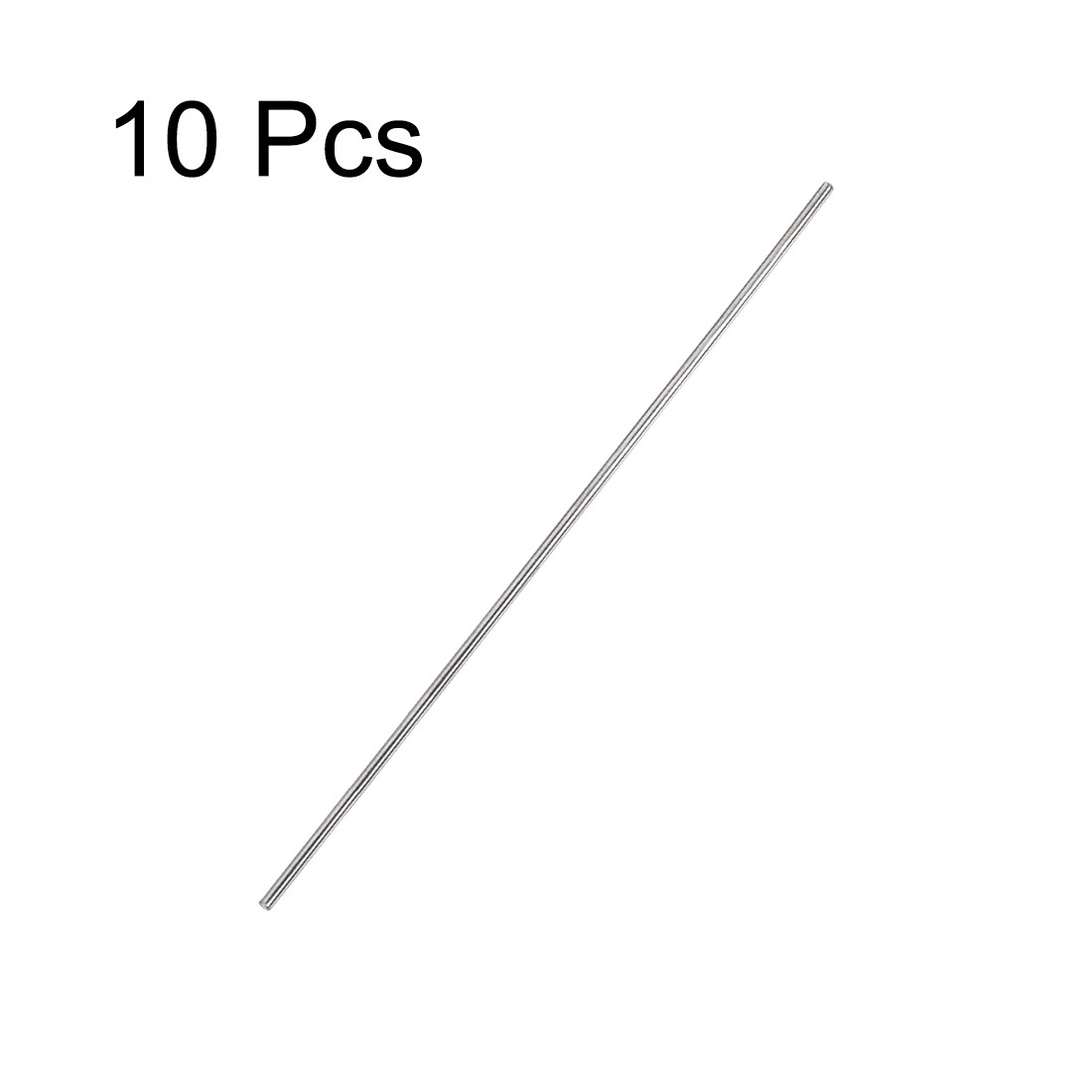 2mm x 200mm 304 Stainless Steel Solid Round Rod DIY Craft 10 of pack