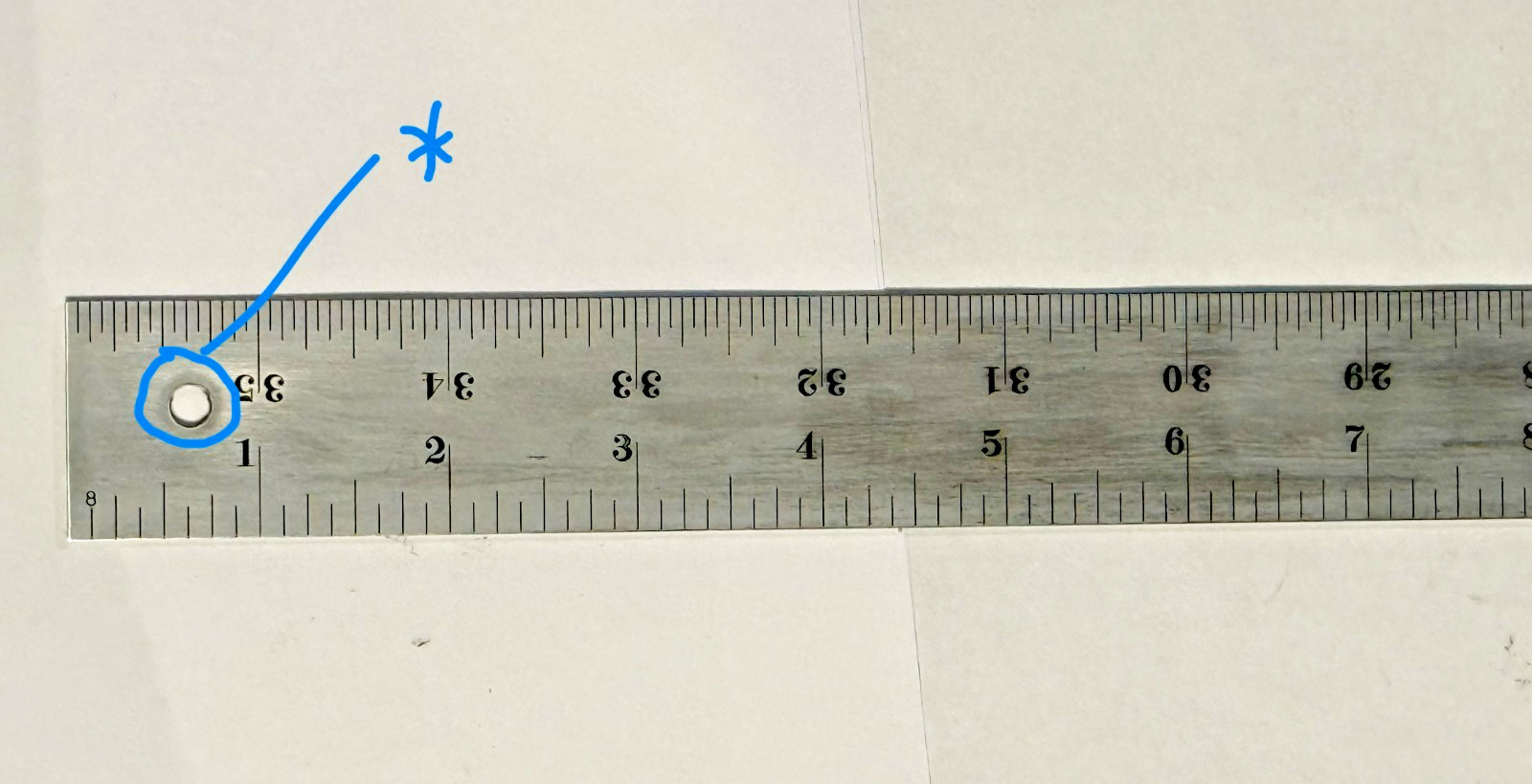 Starrett 36″ Steel Rule No. C604R Machinist Ruler 4R Graduation Tempered USA