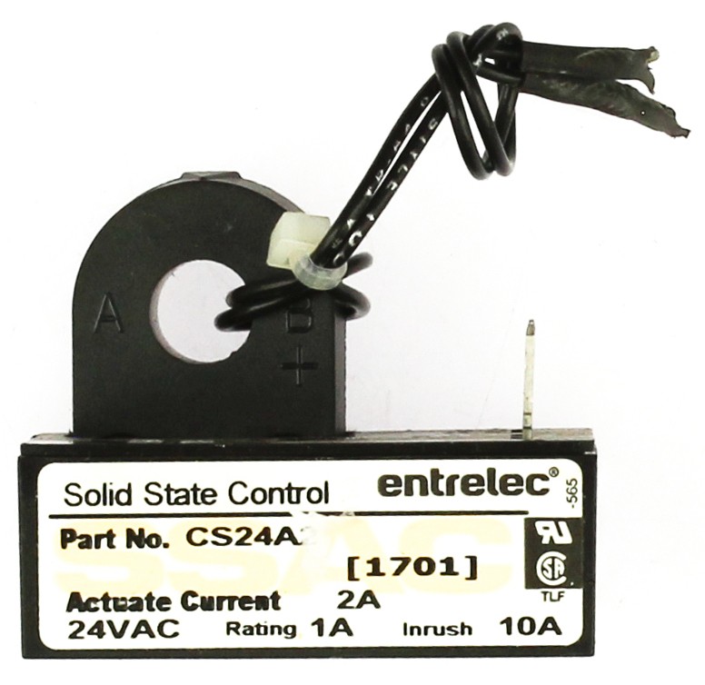 Entrelec Current sensor CS24A2 Lennox 21J24 21J2401 time delay 24V