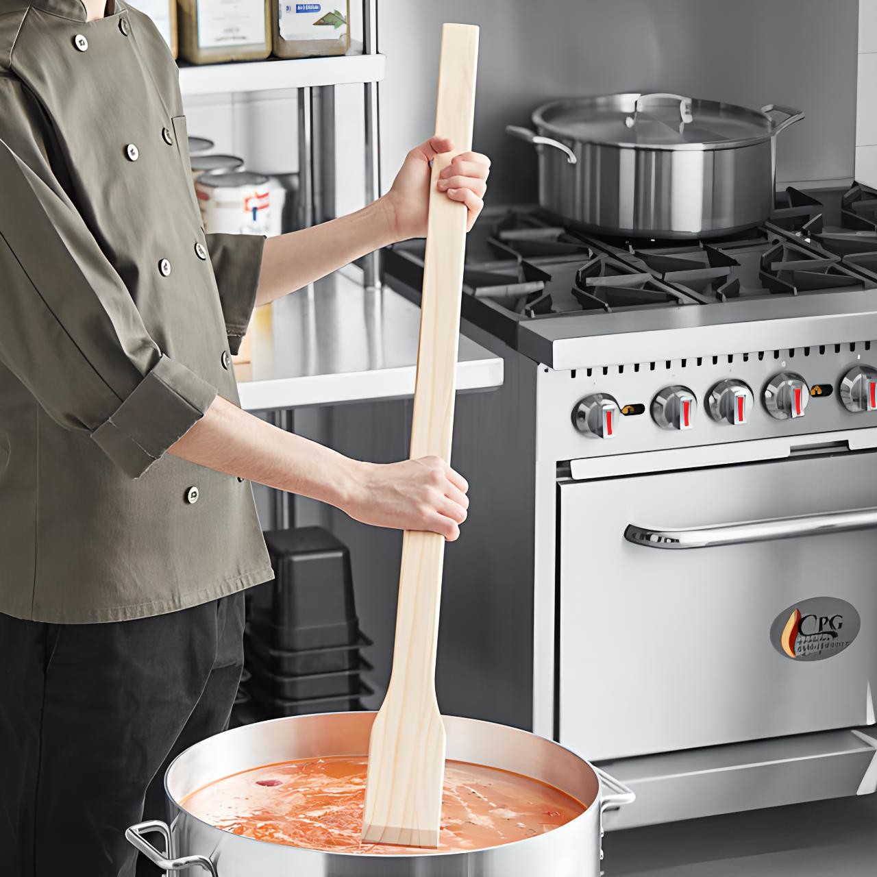 OCS Parts 48″ Wooden Cooking Stir Paddle for Mixing, Stirring, and Brewing