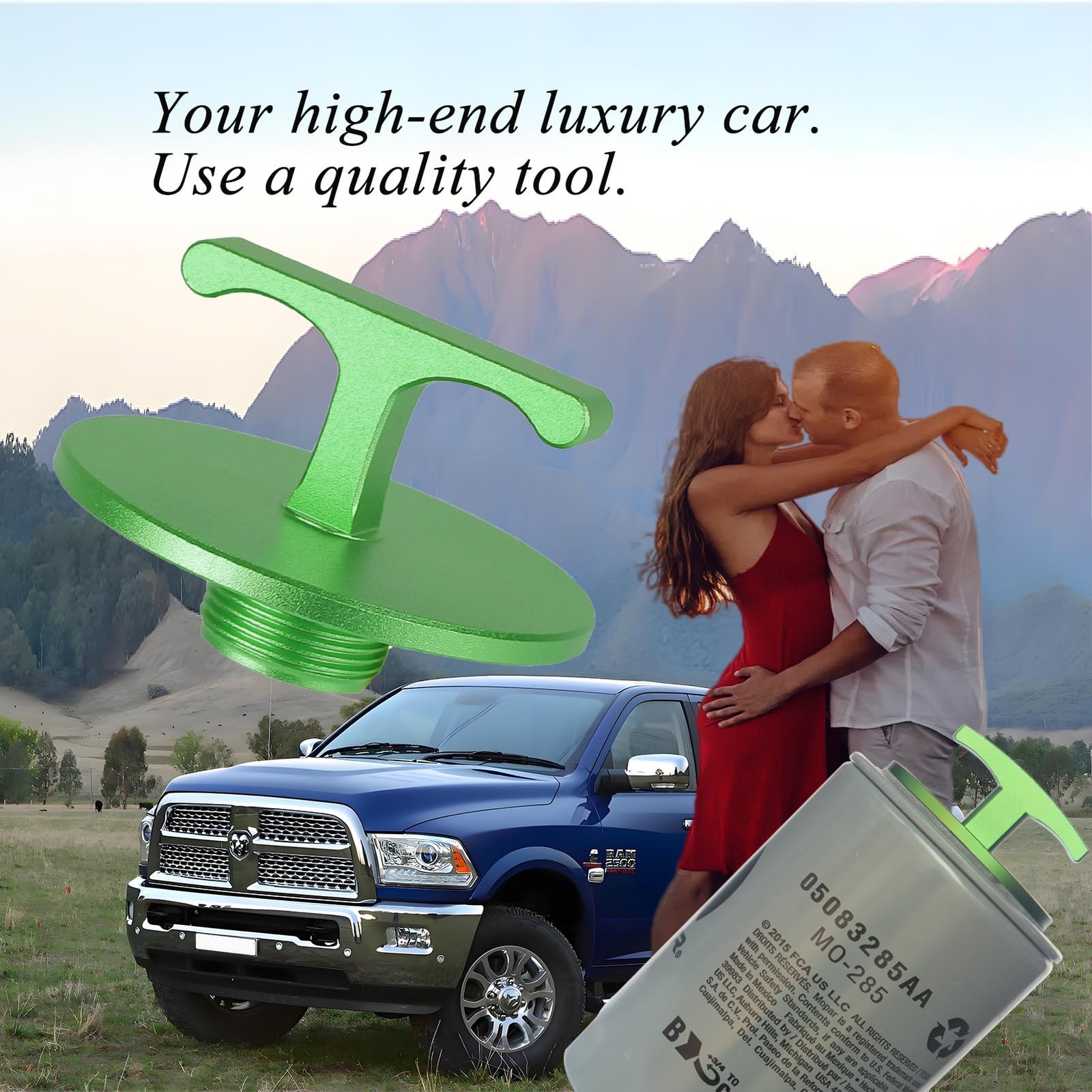 Aluminum Alloy Oil Filter Plug Tool Dodge Ram 2500 3500 4500 5500 5.7L 5.9L