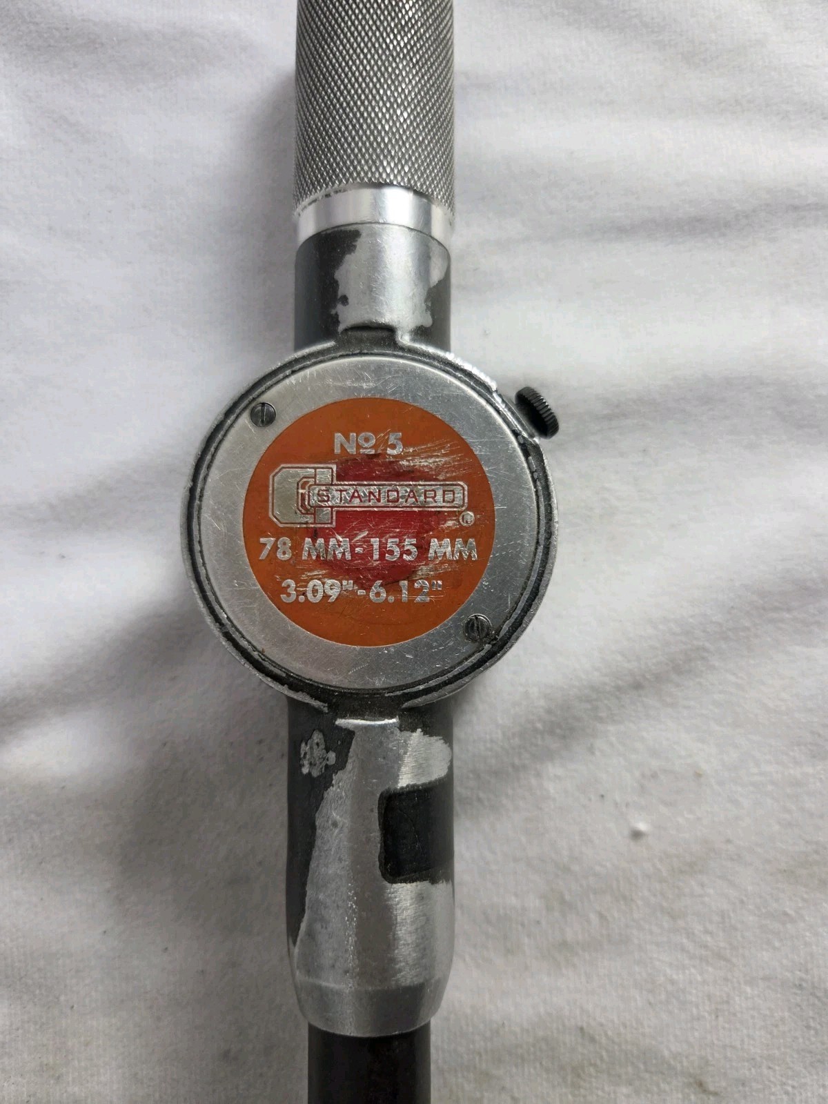 Standard Dial Bore Gage No. 5 Range 3.09″ – 8″ W/7 Extensions Wood Box Deep