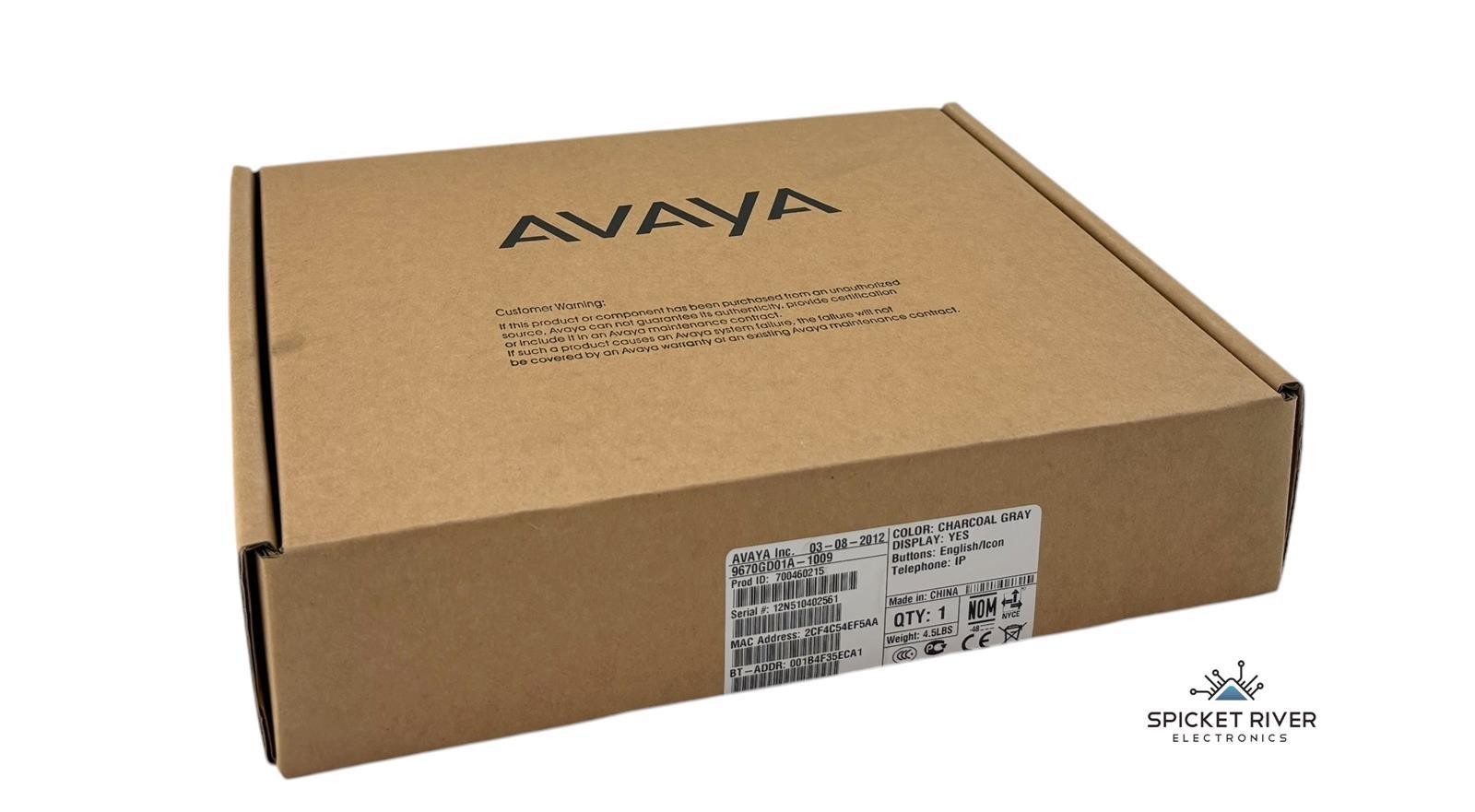 NEW – Open Box – Avaya 9670G Gigabit IP Color Display Desk Phone 700460215