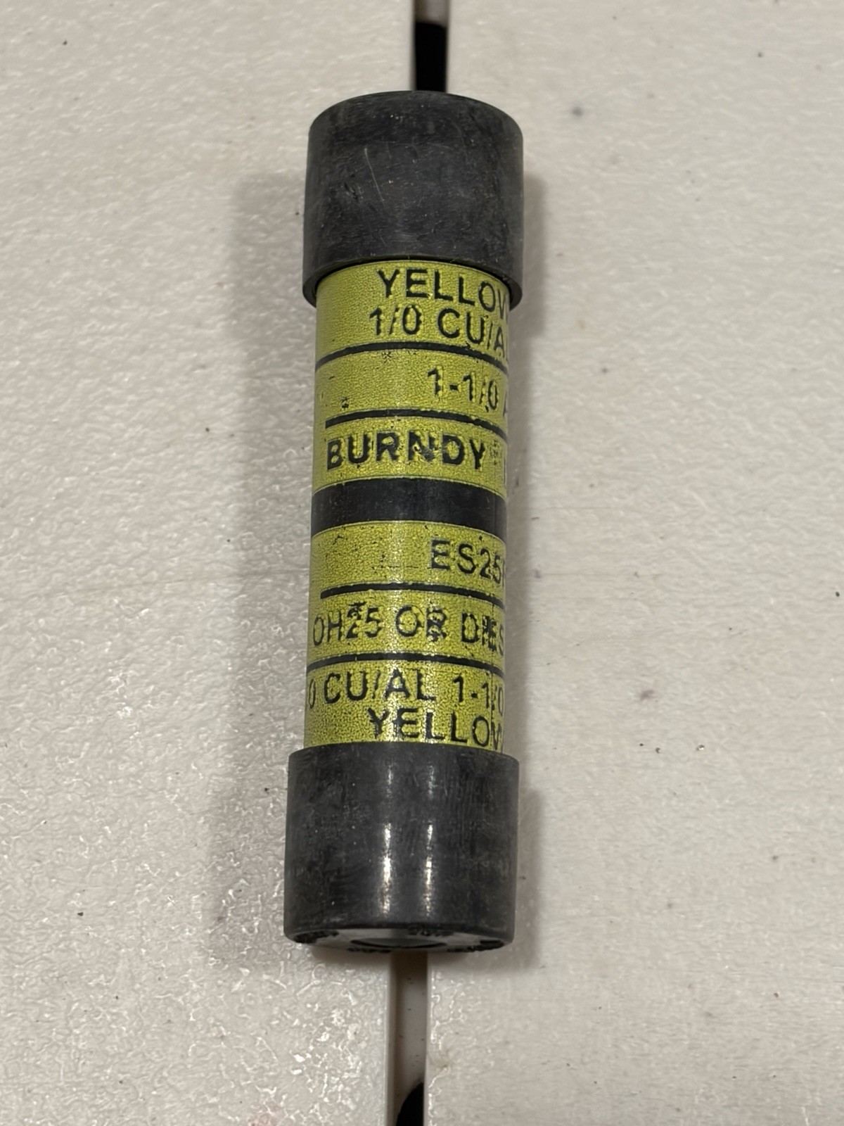 (5pcs) Burndy ES25R25R1/0-1 AWG INSULINK Service Entrance Sleeve CU/AL Yellow