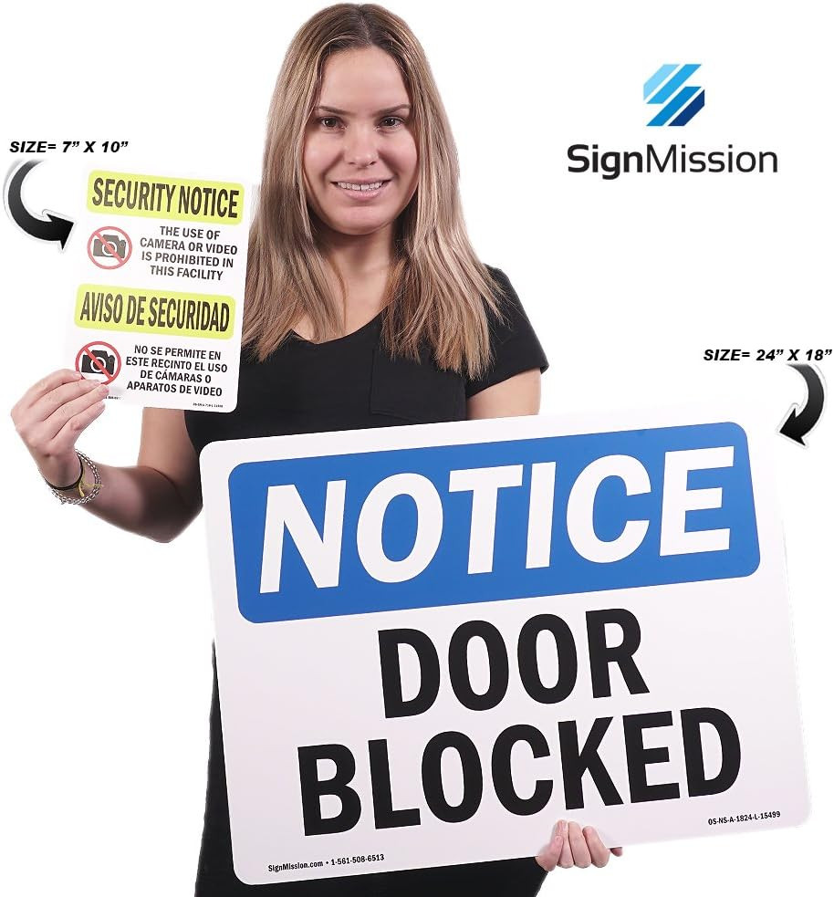 OSHA Notice Sign – Notice Property Patrolled by Armed Security Guard | Rigid Pl