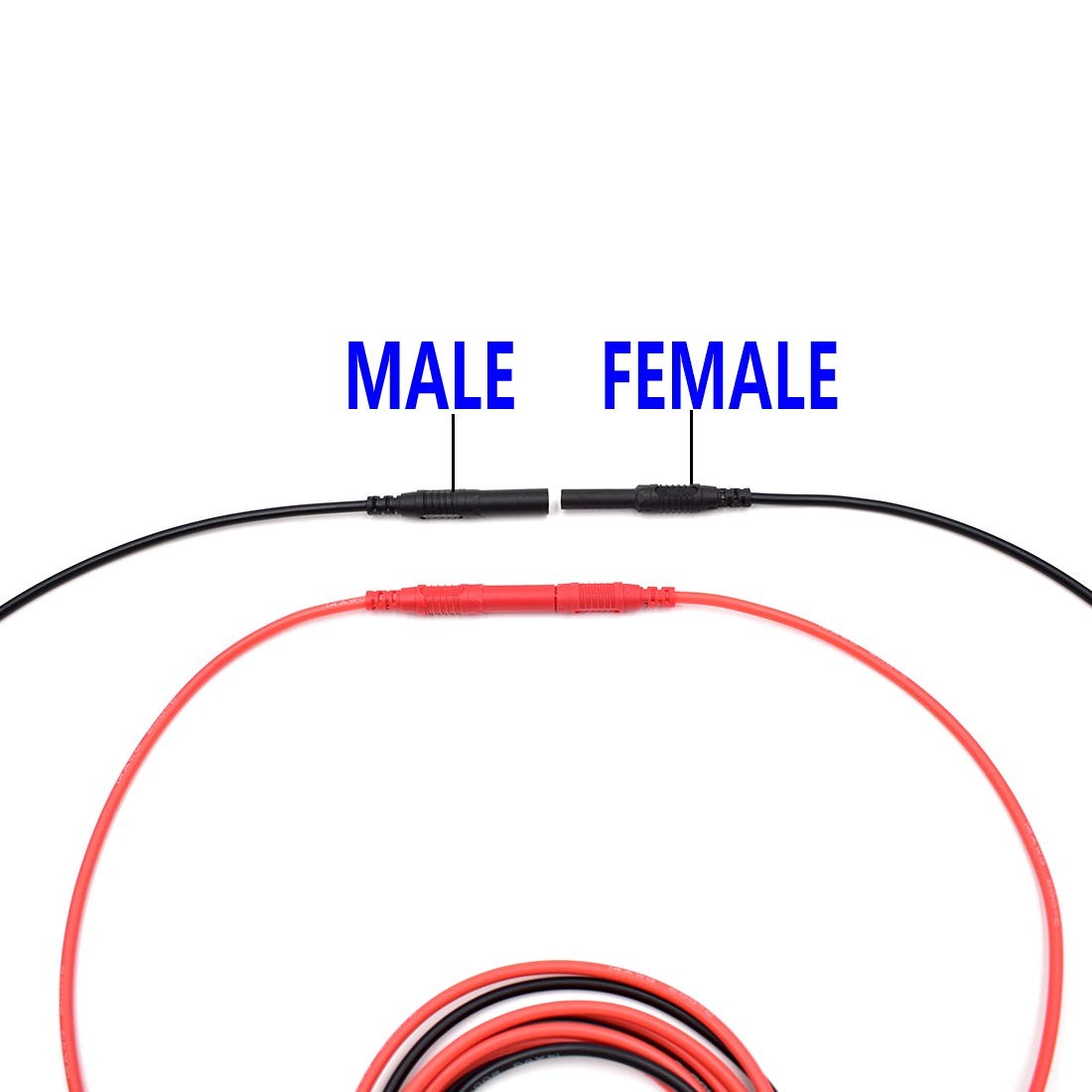 Meter Test Lead Extension Male to Female Connector 4mm Banana Plug to Jack Heavy