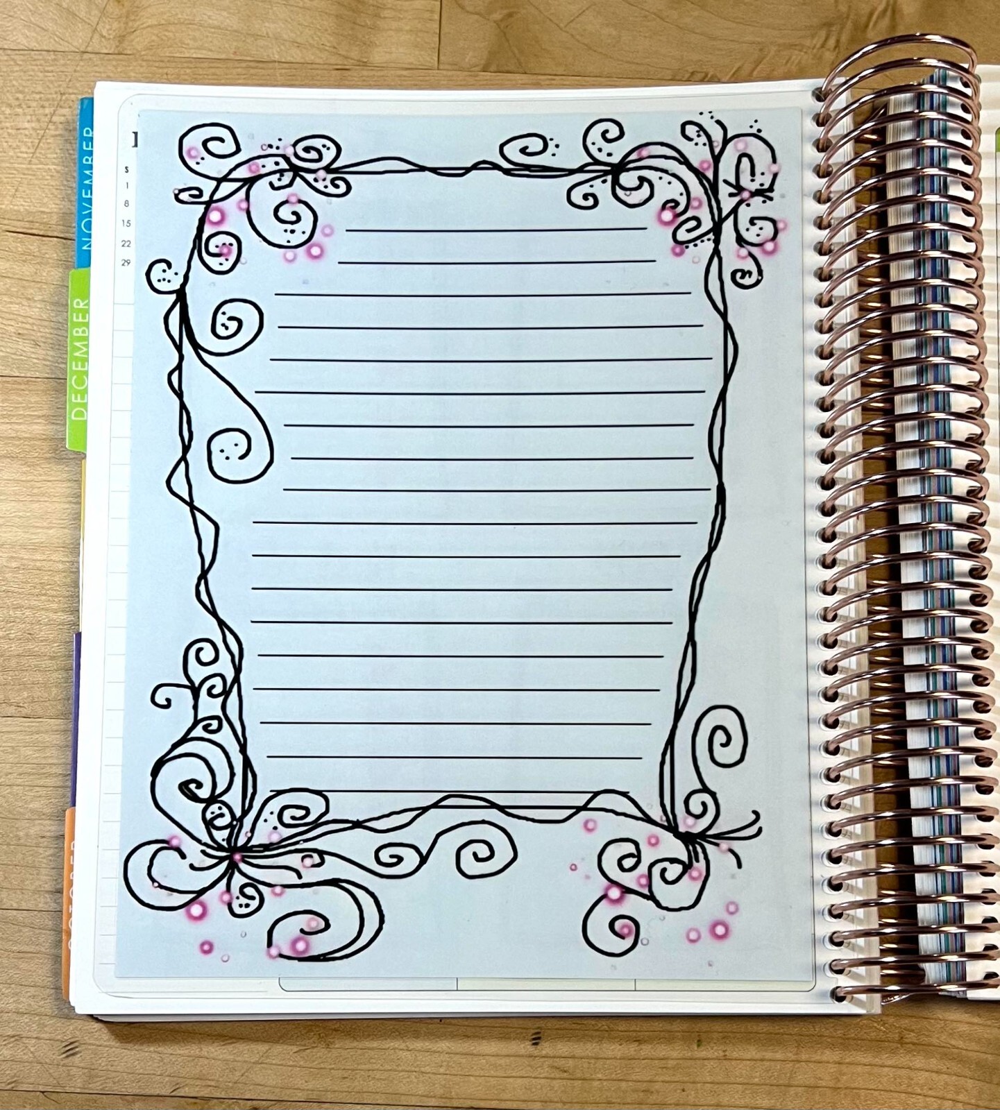 Daily Lists Dashboard Insert for use with Erin Condren Life Planner-