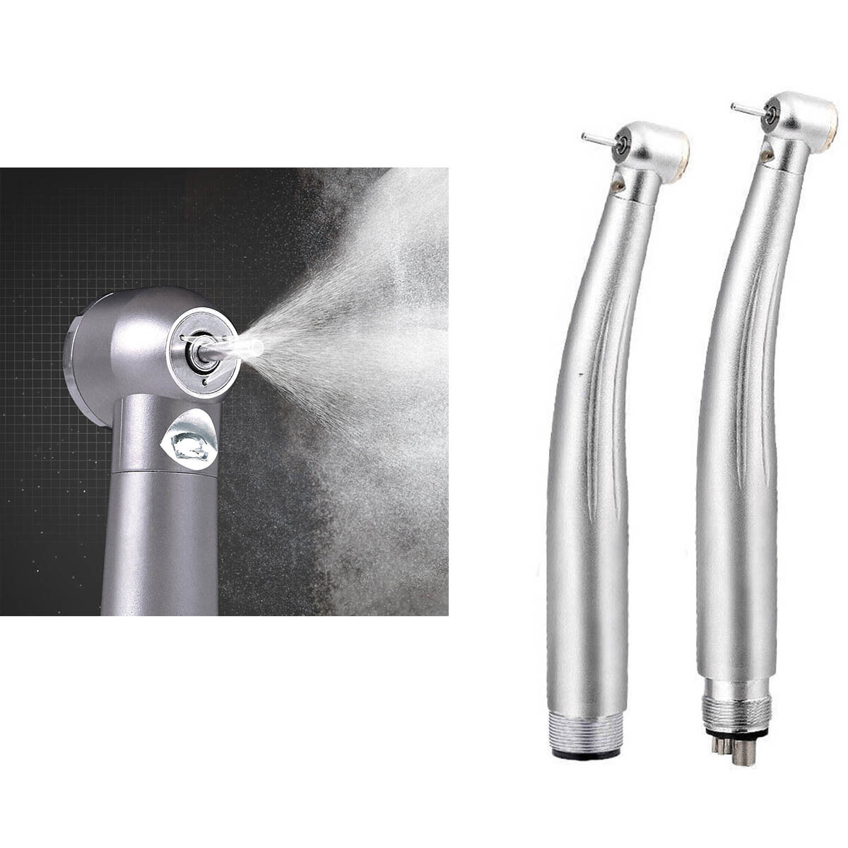 NSK Style Dental Fiber Optic LED E-generator High Speed Handpiece 2 Hole 4 Hole