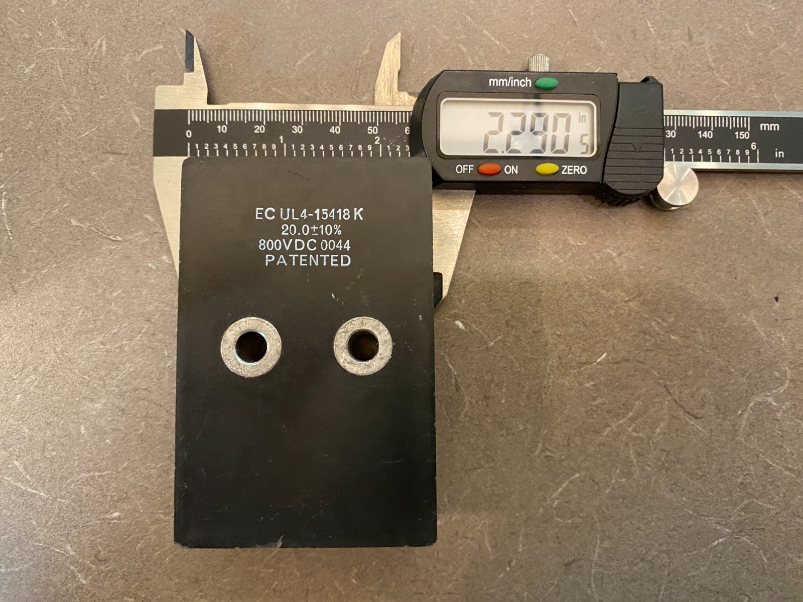 EC UL4-15418 K 20.0μF±10% 800VDC IGBT Snubber Capacitor Electronic Concepts