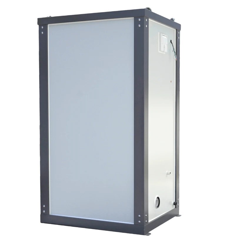 Bastone Portable Restroom w/ Sink, Flush Toilet & Vent Fan for Outdoor Use