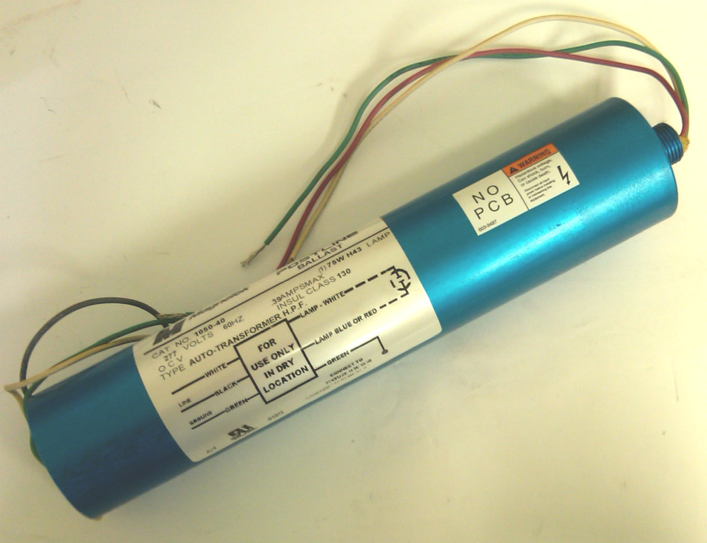 MagneTek Postline Ballast 1050-40 277V 60Hz .39 Amps Max (1) 75W H43