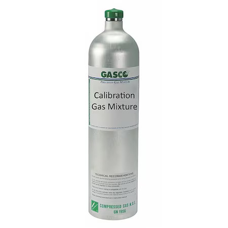 Gasco X05ni80cp580313 Calibration Gas, Carbon Monoxide, Hydrogen Sulfide,