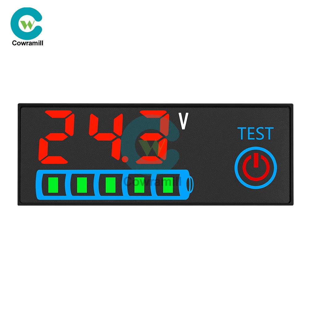 DC 7-55V LED Indicator Voltage Acid/Li-ion Universal Battery Charge Indicator