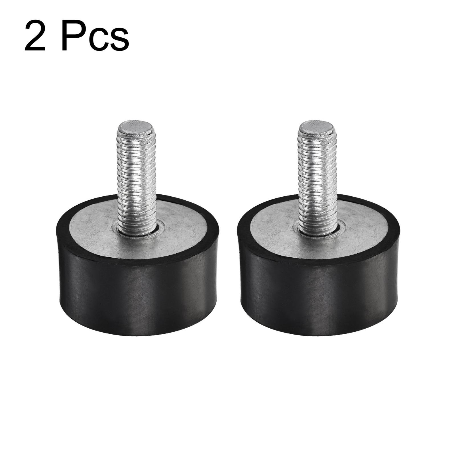 2pcs M10 Rubber Mounts Male Thread Shock Absorber for Motor Generator Compressor