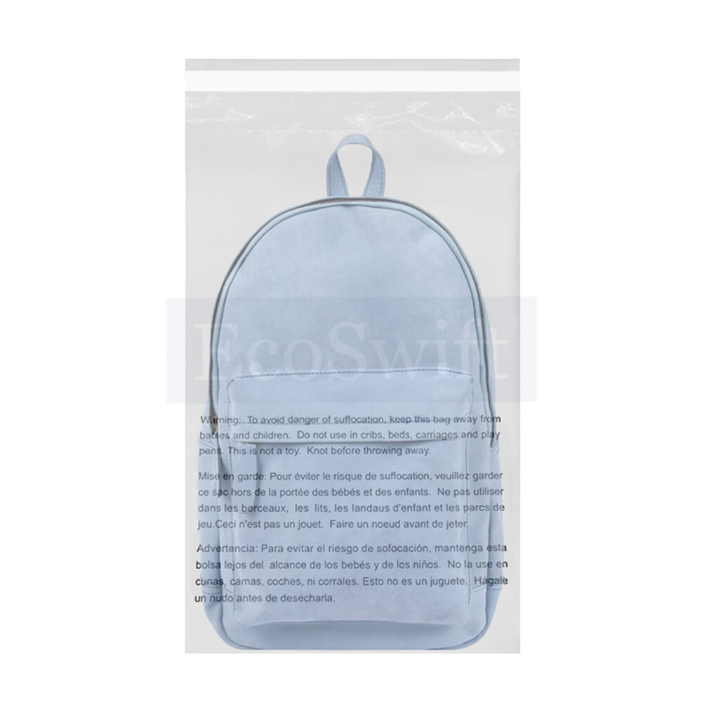 1-1000 24X36 EcoSwift LARGE JUMBO Self Seal Suffocation Warning Clear Poly Bags