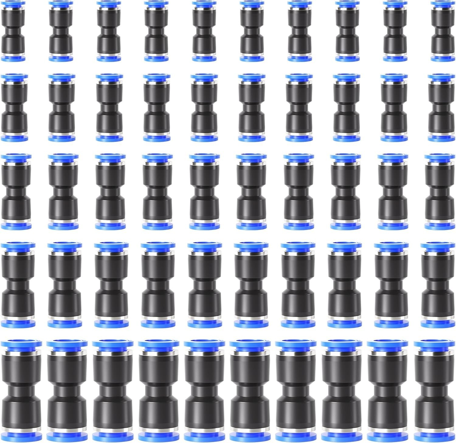 50 Pcs Quick Release Pneumatic Connectors – Versatile Air Line Fittings Set