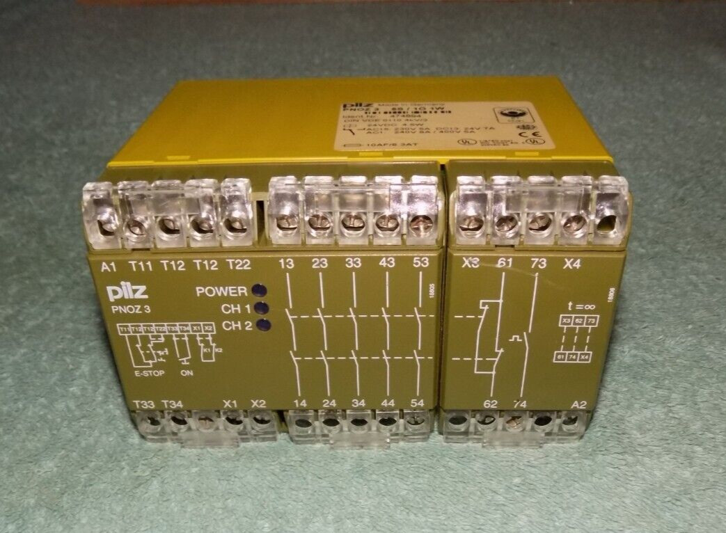 New Pilz PNOZ 3 5S 1O 1W Monitoring Relay Nr. 474894